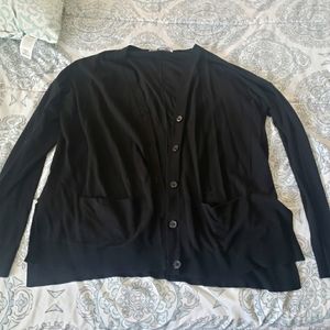 Black Button Down Cardigan